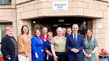 Falkirk care home welcomes Cabinet Secretary Michael Matheson MSP
